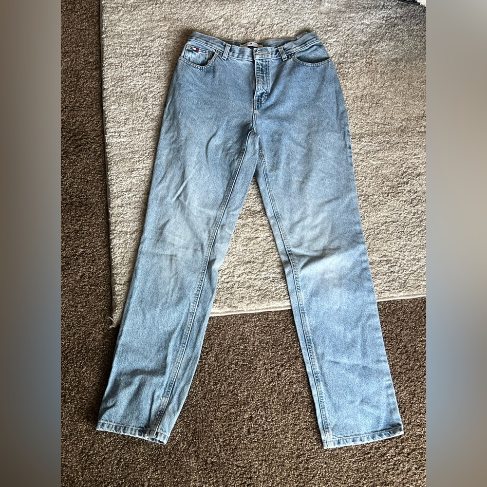 Tommy Hilfiger Light Blue Straight Leg Jeans